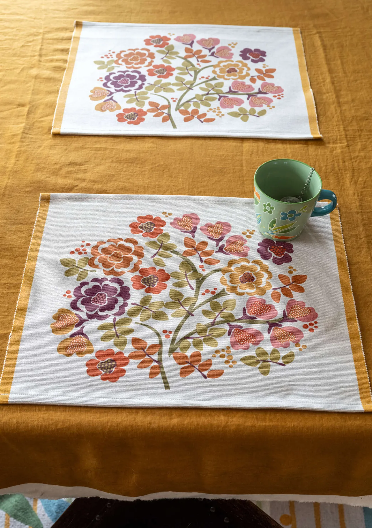 Gudrun Sjödén Tischset „Wild rose“ aus Bio-Baumwolle> Tischdecken & -läufer|Küche & Esszimmer