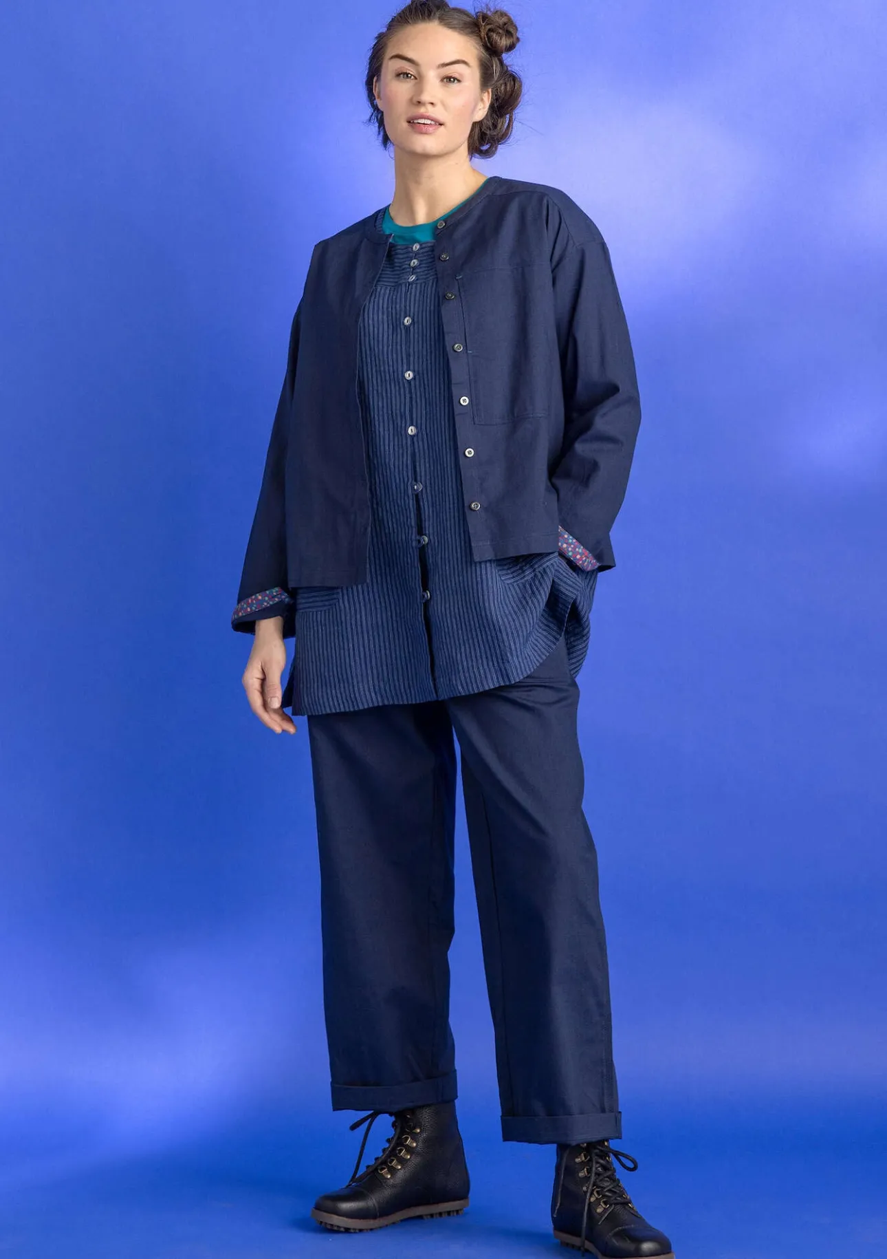 Gudrun Sjödén Twillbluse aus Bio-Baumwolle> Pullover & Shirts