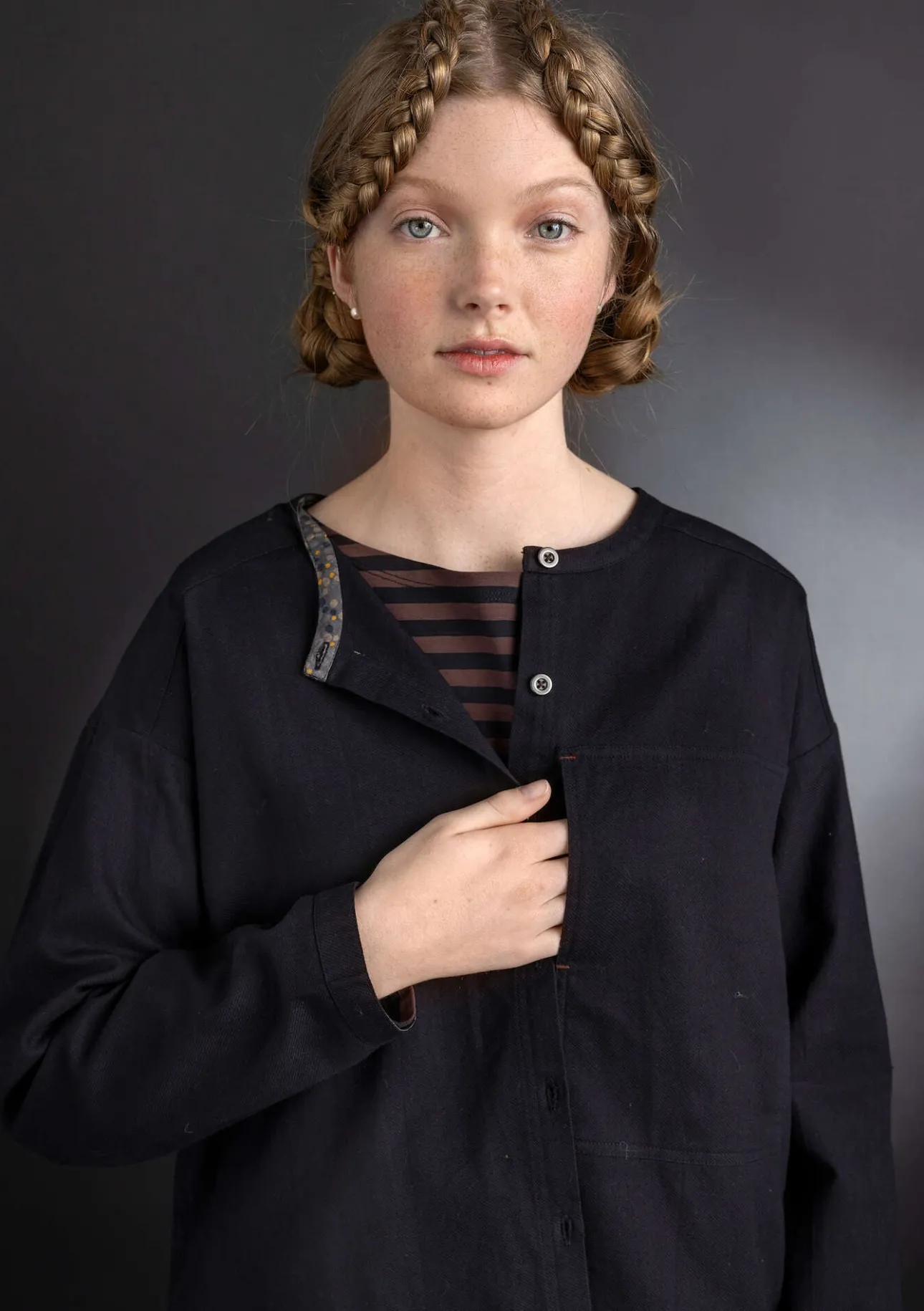 Gudrun Sjödén Twillbluse aus Bio-Baumwolle> Pullover & Shirts