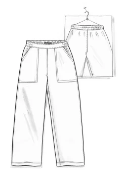 Gudrun Sjödén Twillhose aus Bio-Baumwolle><noscript><img width=