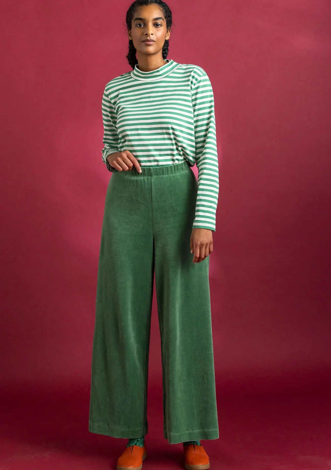 Gudrun Sjödén Velourshose aus Bio-Baumwolle/Recycling-Polyester> Hosen