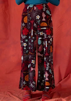 Gudrun Sjödén Velourshose „Fyrverkeri“ aus Bio-Baumwolle/Recycling-Polyester> Hosen