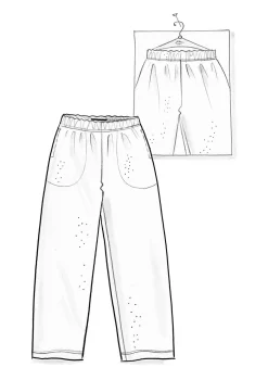 Gudrun Sjödén Velourshose „Nora“ aus Bio-Baumwolle/Recycling-Polyester><noscript><img width=
