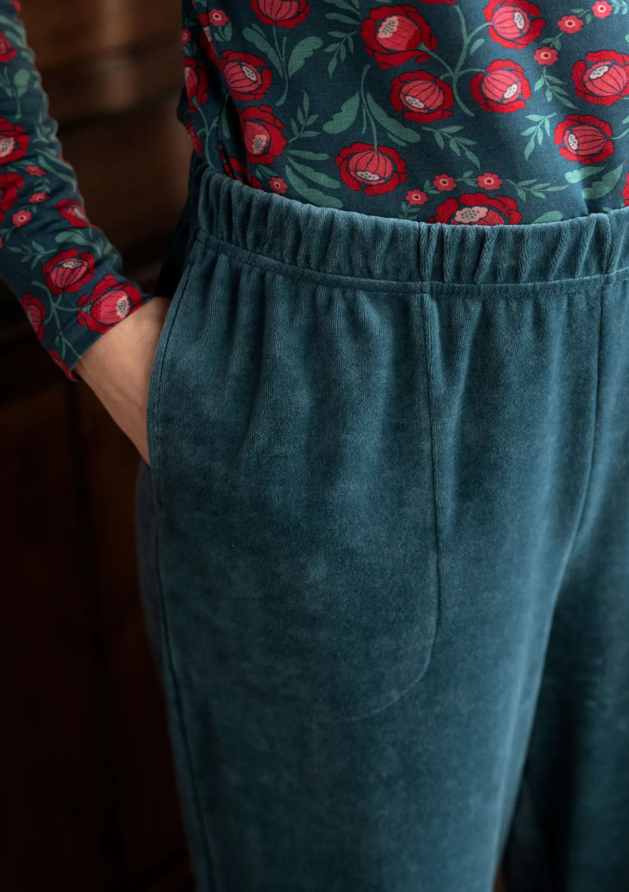 Gudrun Sjödén Velourshose „Nora“ aus Bio-Baumwolle/Recycling-Polyester> Hosen