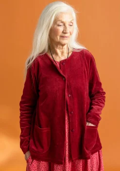Gudrun Sjödén Veloursjacke aus Bio-Baumwolle/Recycling-Polyester> Strickjacken|Pullover & Shirts