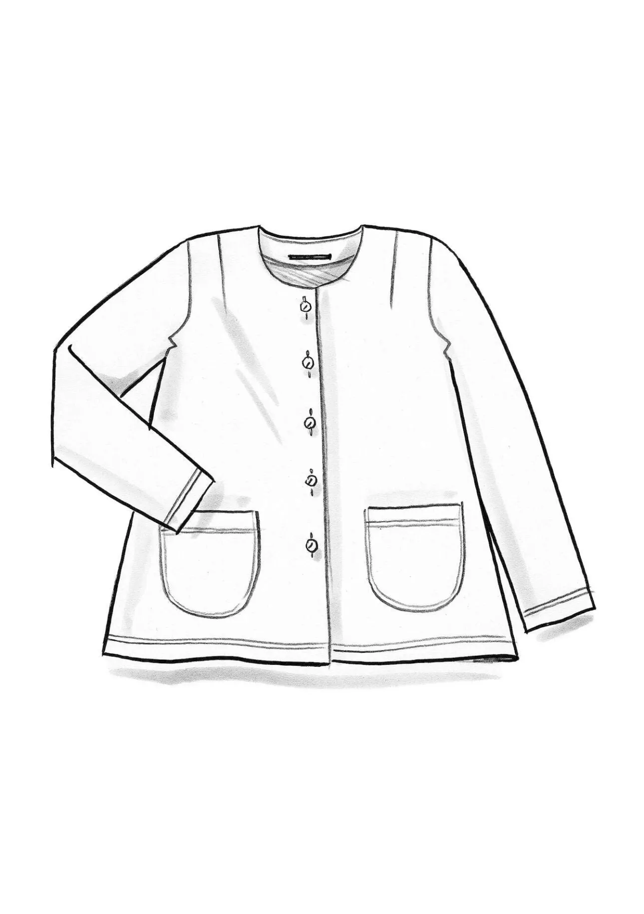 Gudrun Sjödén Veloursjacke aus Bio-Baumwolle/Recycling-Polyester> Strickjacken|Pullover & Shirts