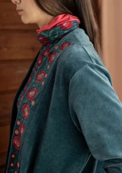 Gudrun Sjödén Veloursjacke „Nora“ aus Bio-Baumwolle/Recycling-Polyester> Strickjacken|Jacken & Mäntel