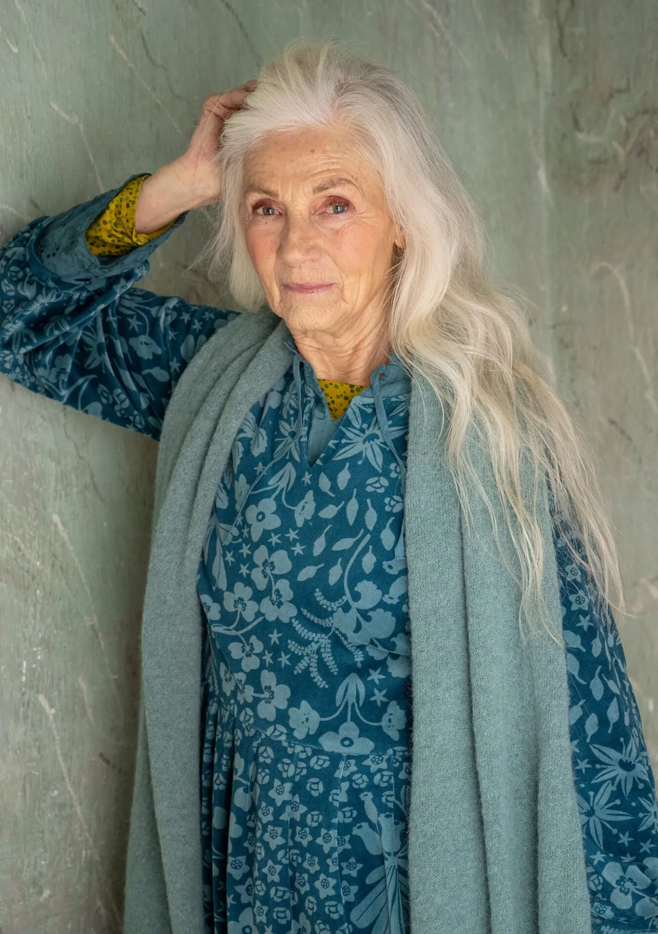 Gudrun Sjödén Velourskleid „Katla“ aus Bio-Baumwolle/Recycling-Polyester> Kleider