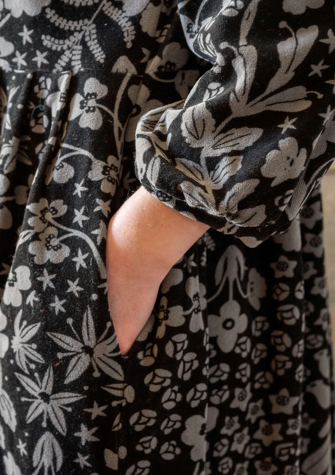 Gudrun Sjödén Velourskleid „Katla“ aus Bio-Baumwolle/Recycling-Polyester> Kleider