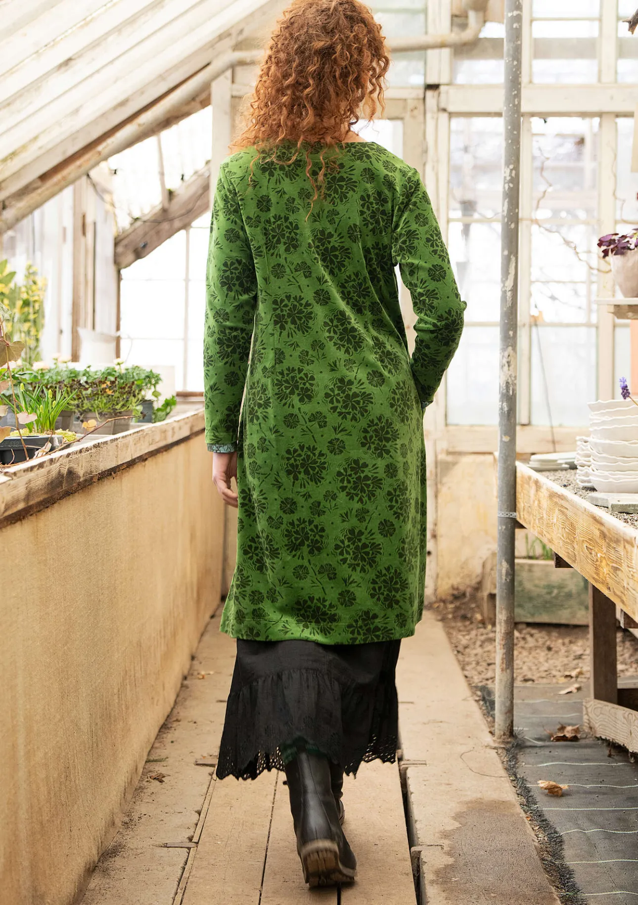 Gudrun Sjödén Velourskleid „Selma“ aus Bio-Baumwolle/Recycling-Polyester> Kleider