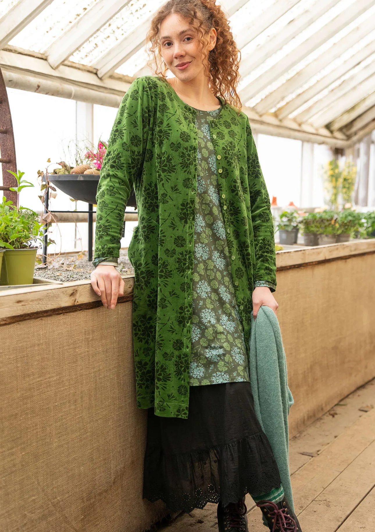 Gudrun Sjödén Velourskleid „Selma“ aus Bio-Baumwolle/Recycling-Polyester> Kleider