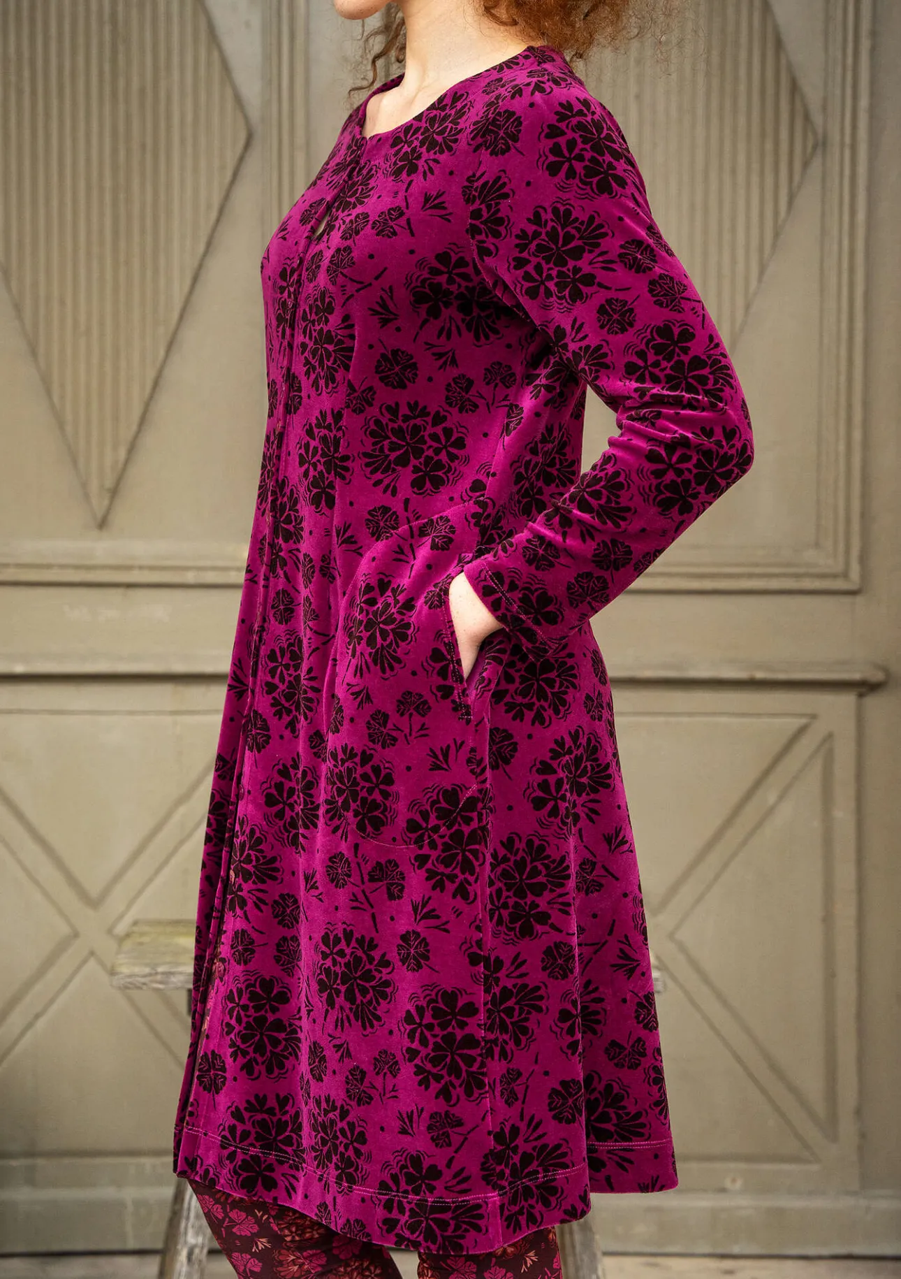 Gudrun Sjödén Velourskleid „Selma“ aus Bio-Baumwolle/Recycling-Polyester> Kleider