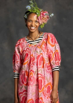 Gudrun Sjödén Webkleid „Great Rose“ aus Bio-Baumwolle/Seide><noscript><img width=