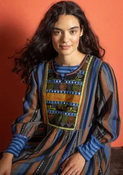 Gudrun Sjödén Webkleid „Jaipur“ aus Wolle/Baumwolle> Kleider