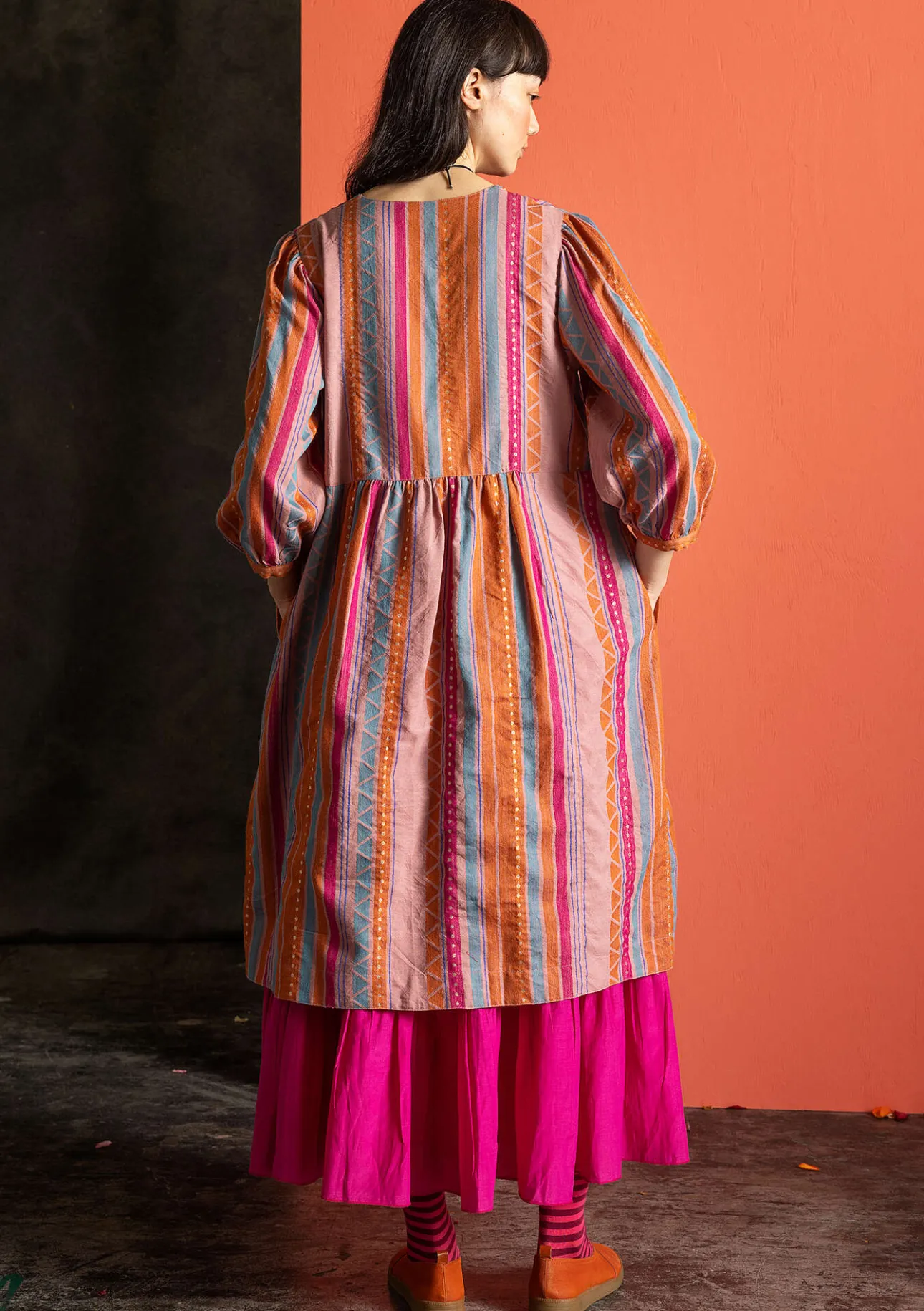 Gudrun Sjödén Webkleid „Jaipur“ aus Wolle/Baumwolle> Kleider