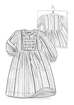 Gudrun Sjödén Webkleid „Jaipur“ aus Wolle/Baumwolle><noscript><img width=