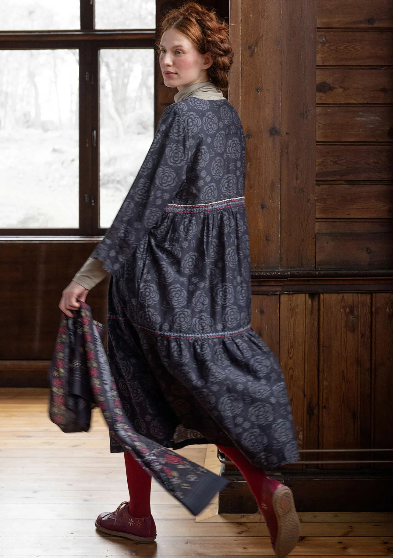Gudrun Sjödén Webkleid „Kamelia“ aus Bio-Baumwolle/Seide> Kleider