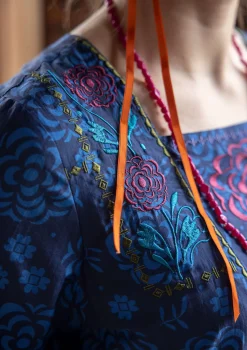 Gudrun Sjödén Webkleid „Kamelia“ aus Bio-Baumwolle/Seide><noscript><img width=