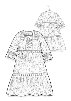 Gudrun Sjödén Webkleid „Kamelia“ aus Bio-Baumwolle/Seide><noscript><img width=