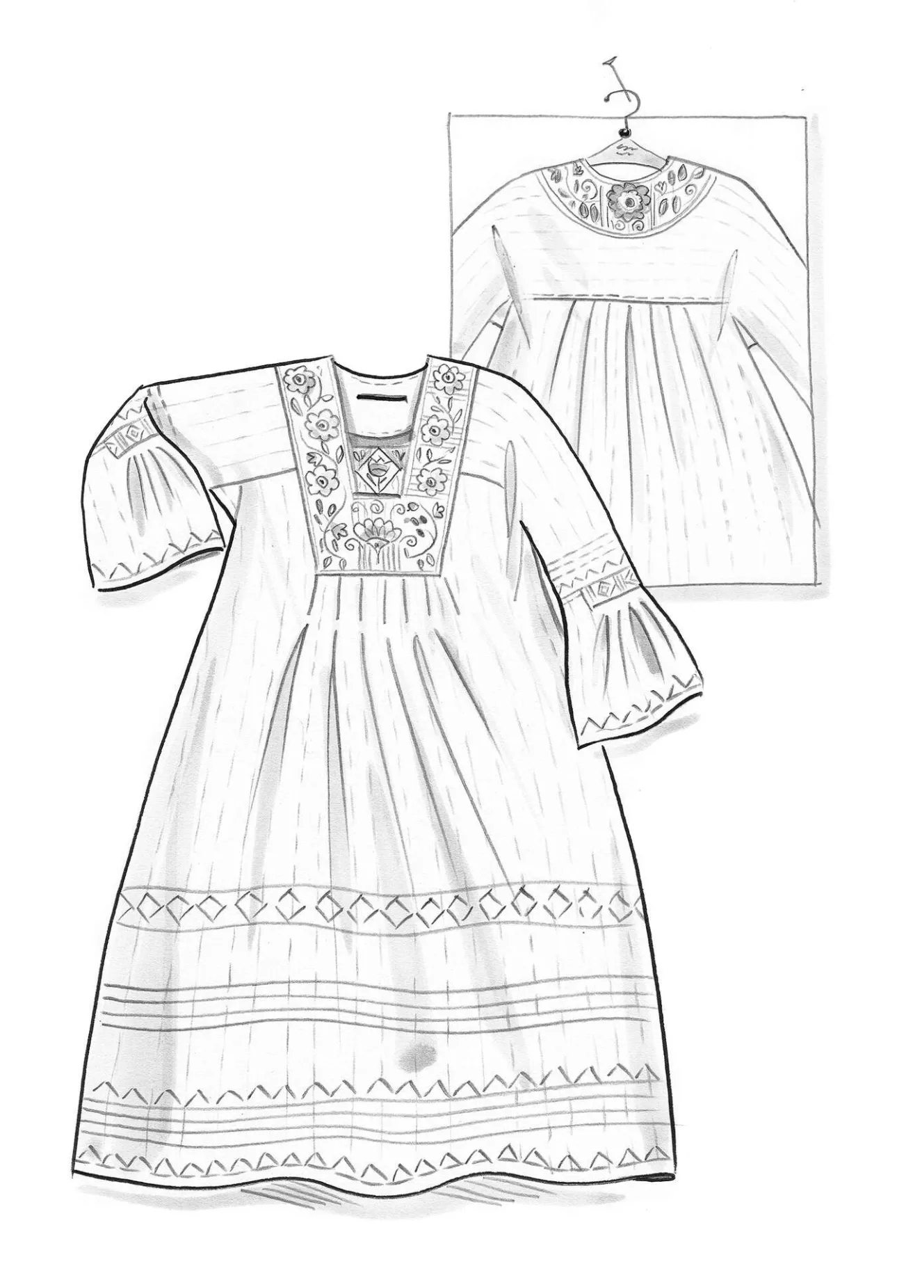 Gudrun Sjödén Webkleid „Kristina“ aus Bio-Baumwolle> Kleider