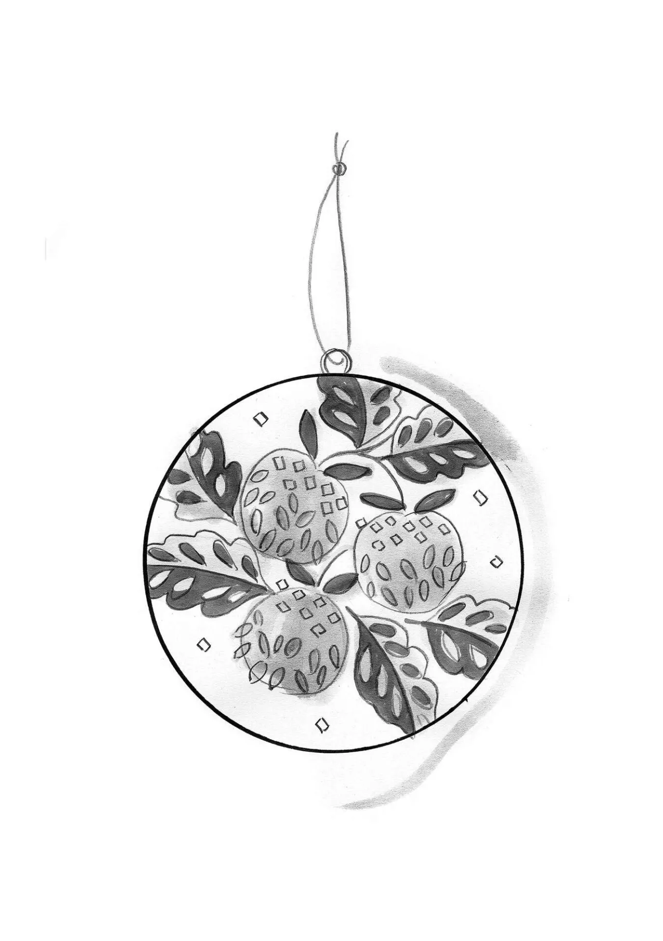 Gudrun Sjödén Weihnachtskugel „Gnistra“ aus Papiermaschee> Dekoration & Accessoires