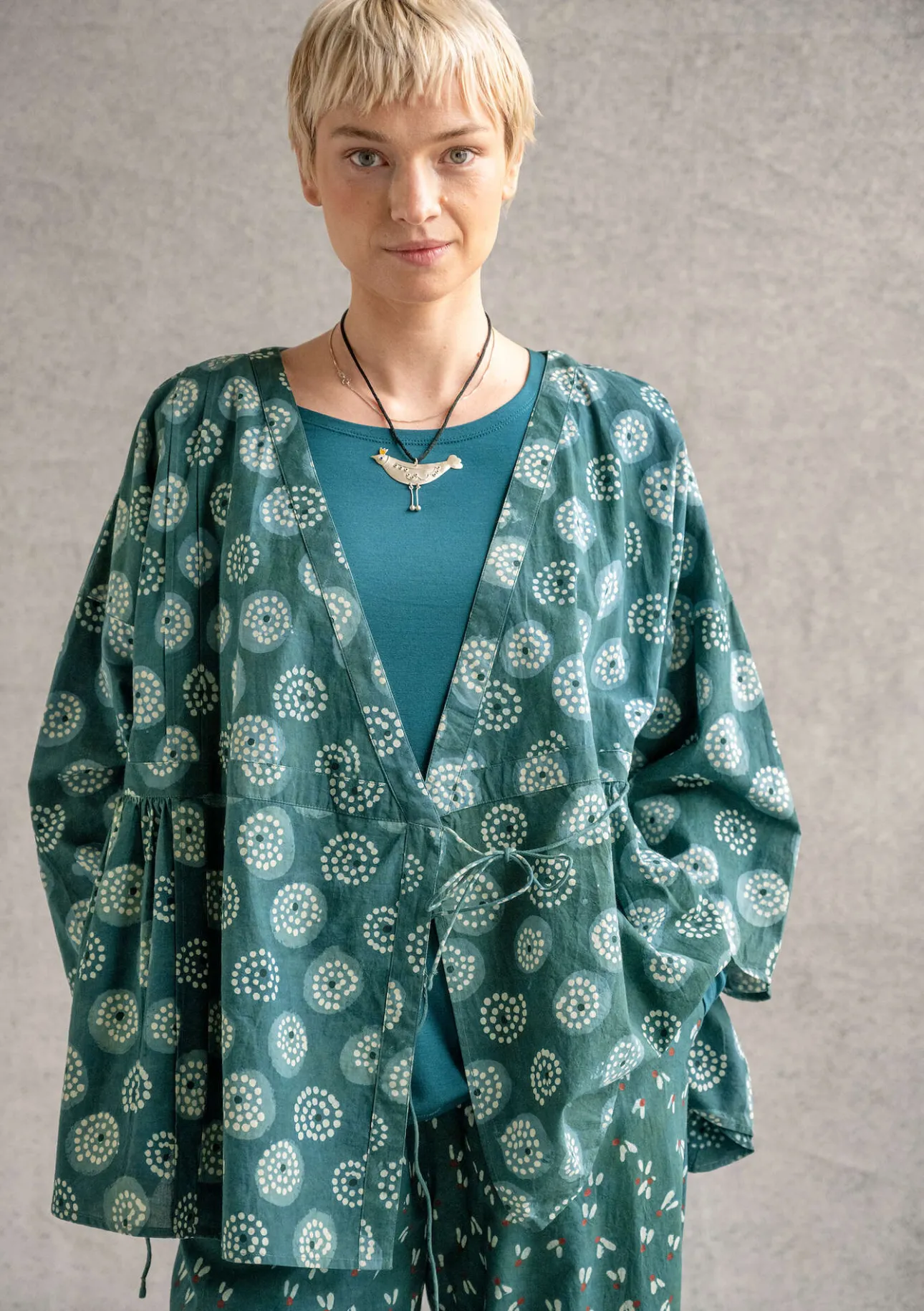Gudrun Sjödén Wickelbluse „Clay“ aus Bio-Baumwolle> Blusen