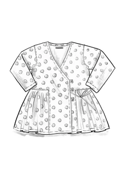 Gudrun Sjödén Wickelbluse „Piccolo“ aus Leinen><noscript><img width=