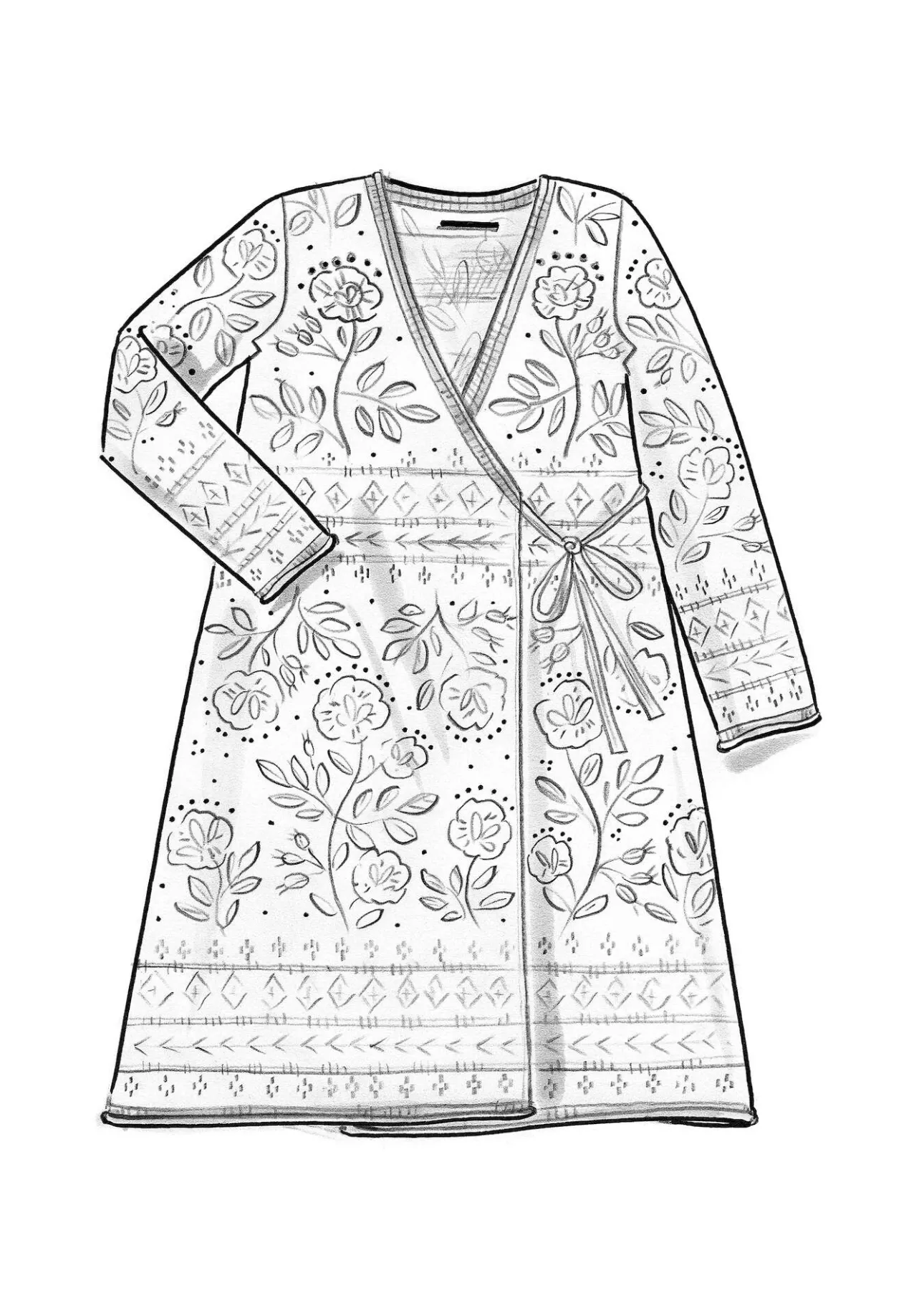 Gudrun Sjödén Wickeljacke „Lisa“ aus Bio-/Recycling-Baumwolle> Strickjacken